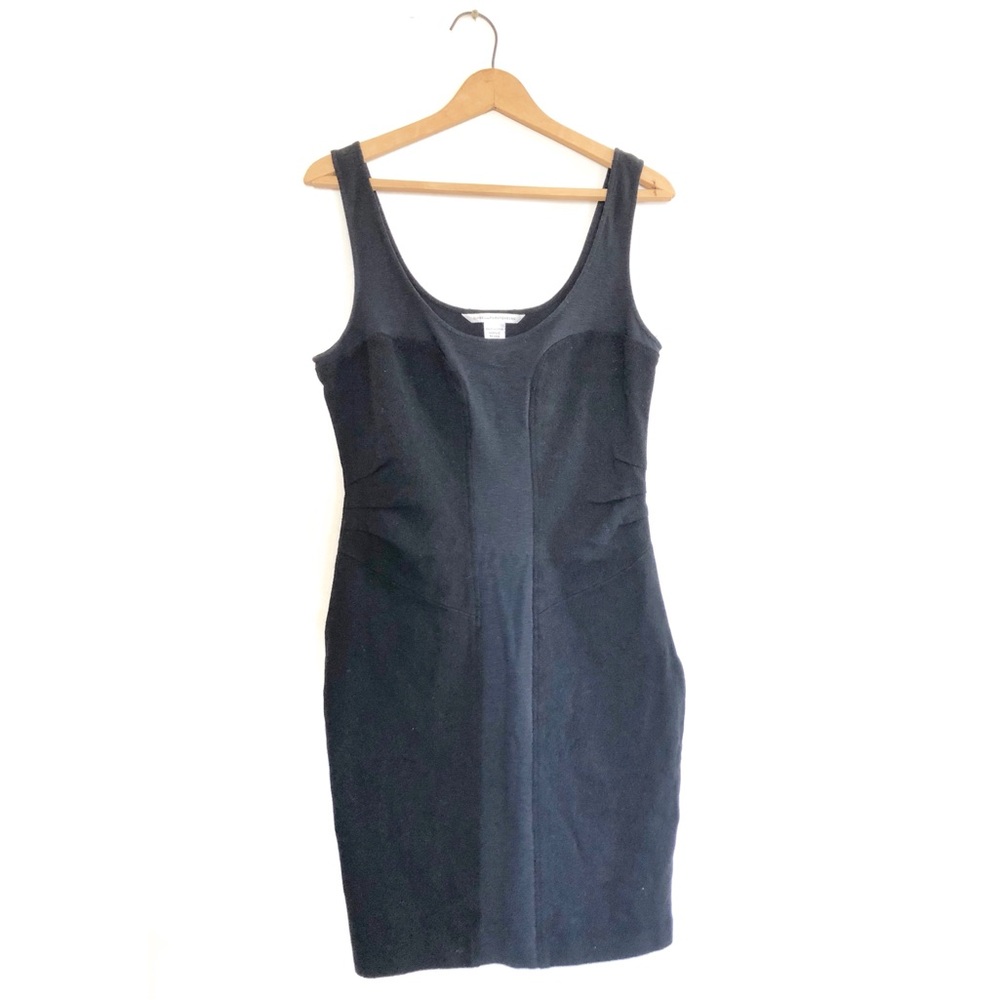 🌺Diane von Furstenberg Ulani Wool Blend Black Tank Dress